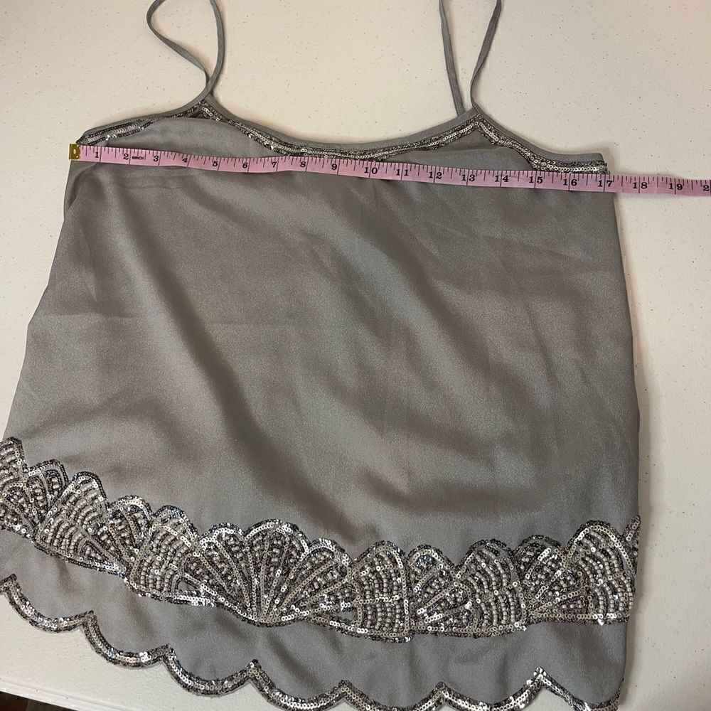 Express S/P grey sequined tank - Picture 4 of 7